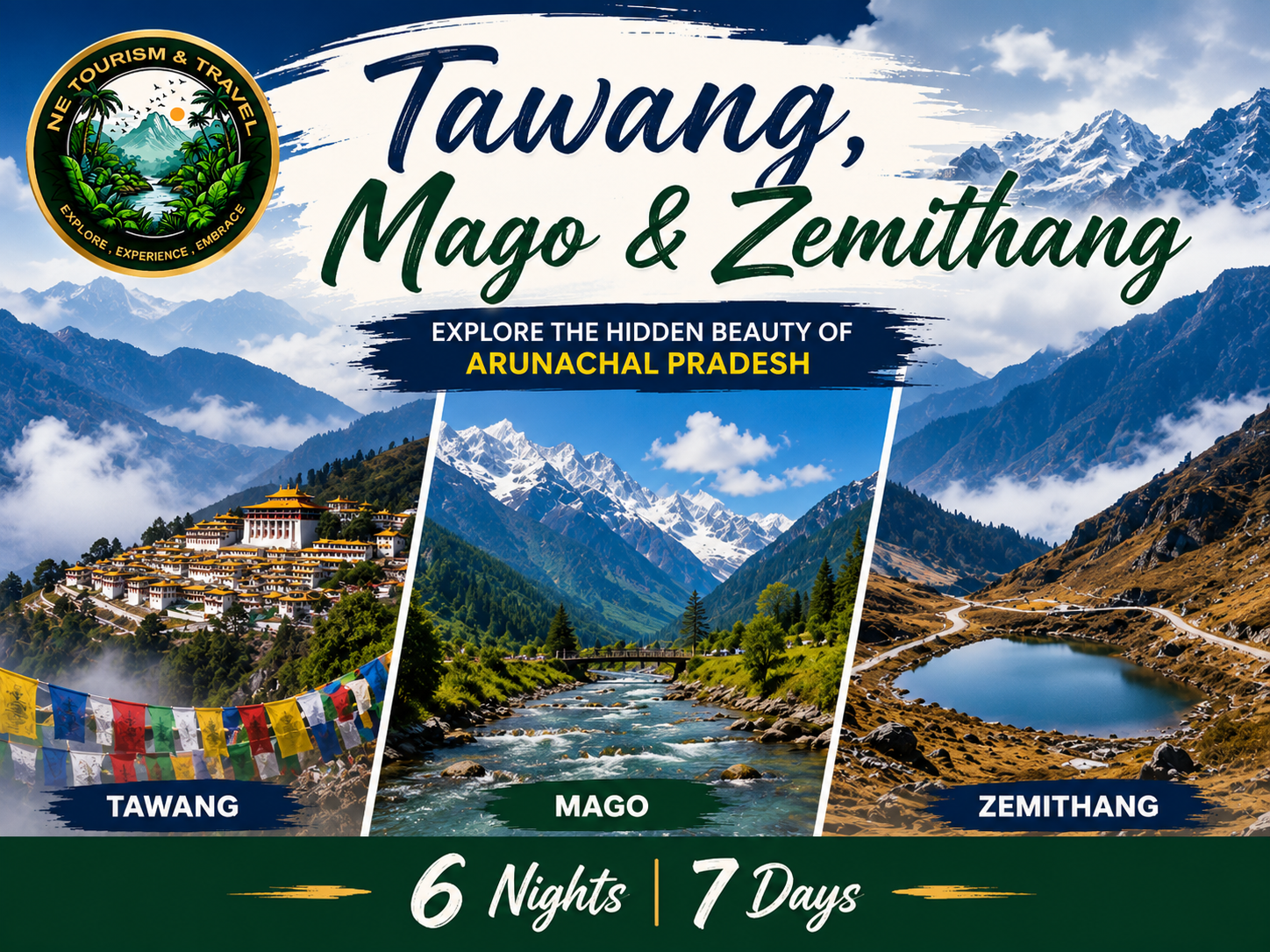 TAWANG,BUMLA PASS,MAGO,ZEMITHANG - Presented by Dirangtourism.com
